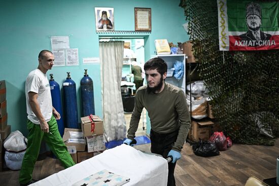 Russia Ukraine Military Operation Akhmat Frontline Hospital