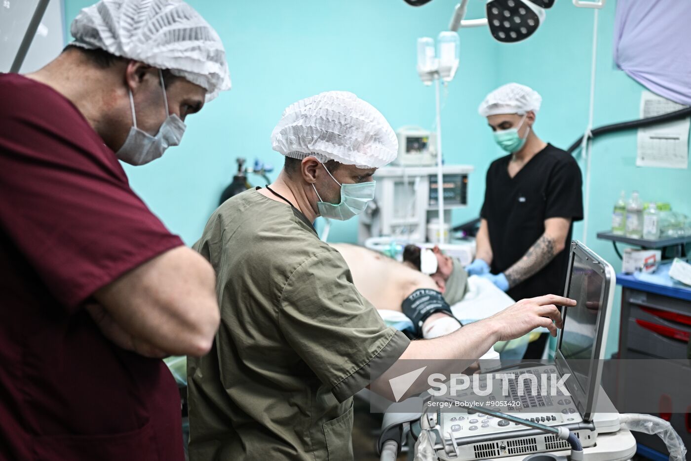 Russia Ukraine Military Operation Akhmat Frontline Hospital