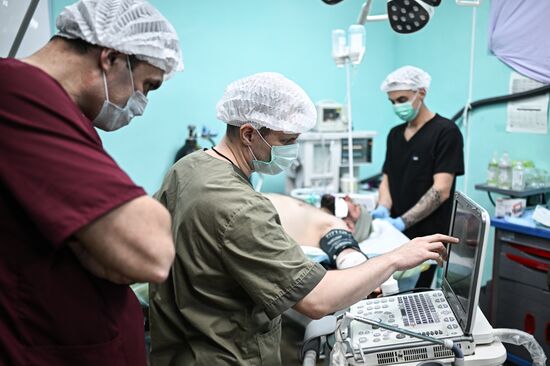 Russia Ukraine Military Operation Akhmat Frontline Hospital