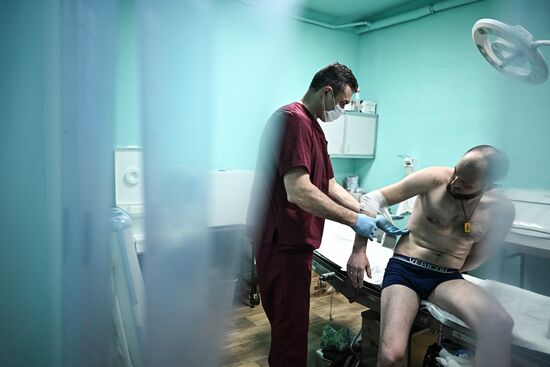Russia Ukraine Military Operation Akhmat Frontline Hospital