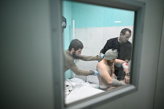 Russia Ukraine Military Operation Akhmat Frontline Hospital