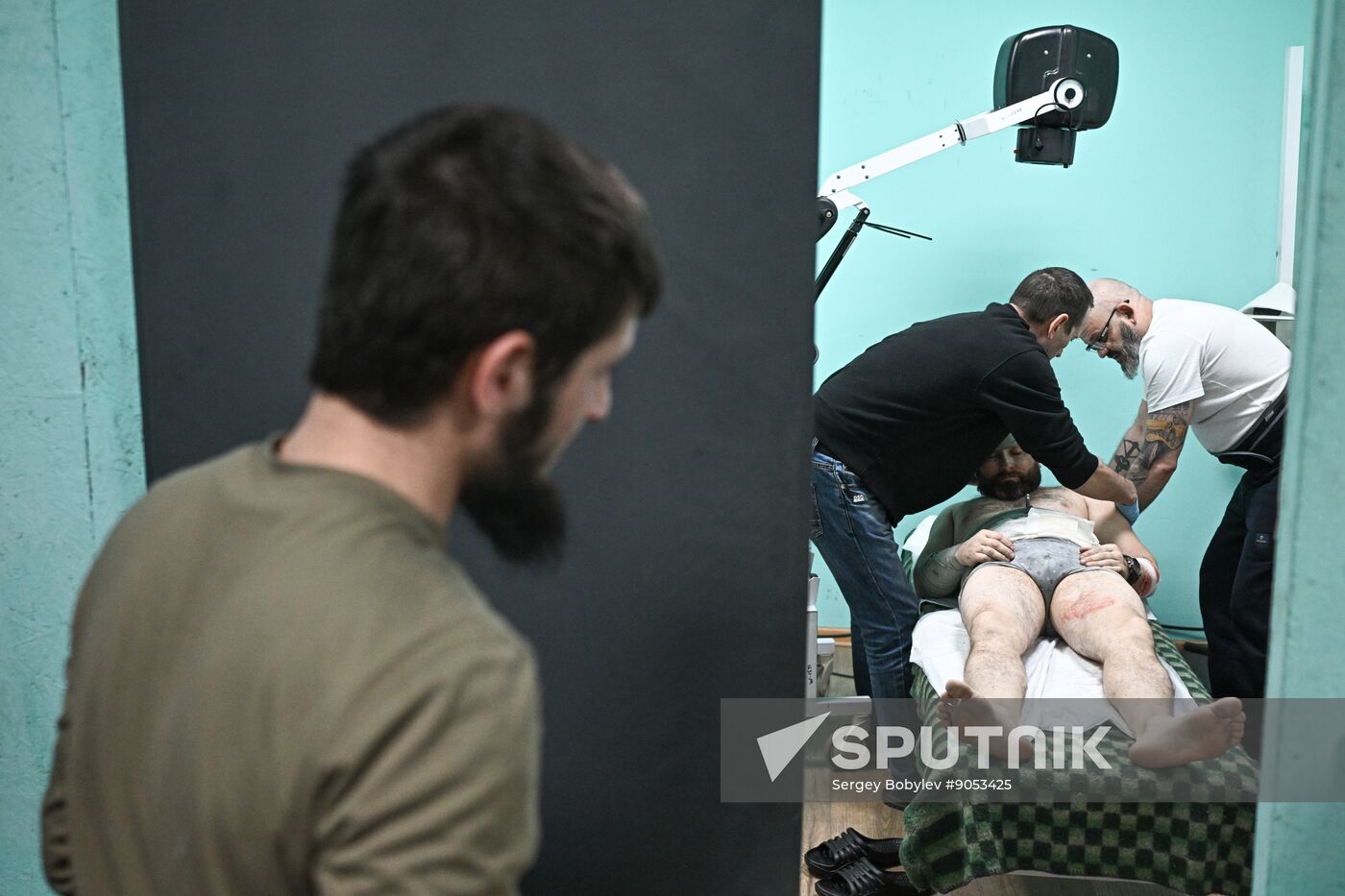 Russia Ukraine Military Operation Akhmat Frontline Hospital