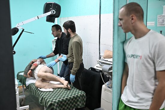 Russia Ukraine Military Operation Akhmat Frontline Hospital