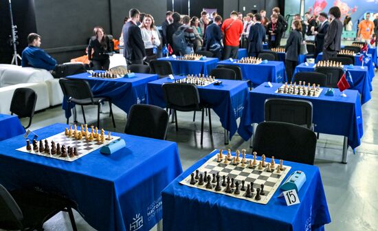 The 2025 Young Scientists Congress. Roscongress Chess Cup. Credit is mandatory when using the photo. Location: Russia, Federal territory 'Sirius'. Author: Alexei Danichev. 2025 Young Scientists Congress. Roscongress Chess Cup