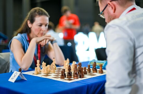 The 2025 Young Scientists Congress. Roscongress Chess Cup. Credit is mandatory when using the photo. Location: Russia, Federal territory 'Sirius'. Author: Alexei Danichev. 2025 Young Scientists Congress. Roscongress Chess Cup