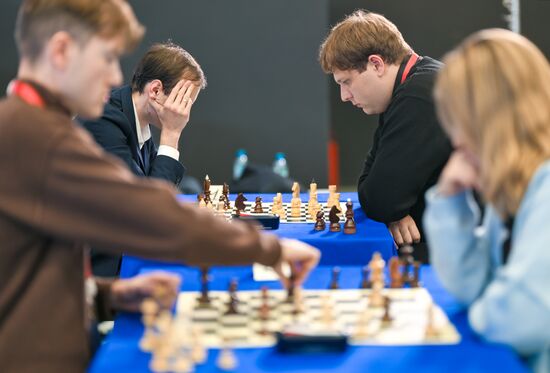 The 2025 Young Scientists Congress. Roscongress Chess Cup. Credit is mandatory when using the photo. Location: Russia, Federal territory 'Sirius'. Author: Alexei Danichev. 2025 Young Scientists Congress. Roscongress Chess Cup