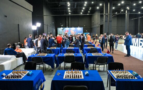 The 2025 Young Scientists Congress. Roscongress Chess Cup. Credit is mandatory when using the photo. Location: Russia, Federal territory 'Sirius'. Author: Alexei Danichev. 2025 Young Scientists Congress. Roscongress Chess Cup