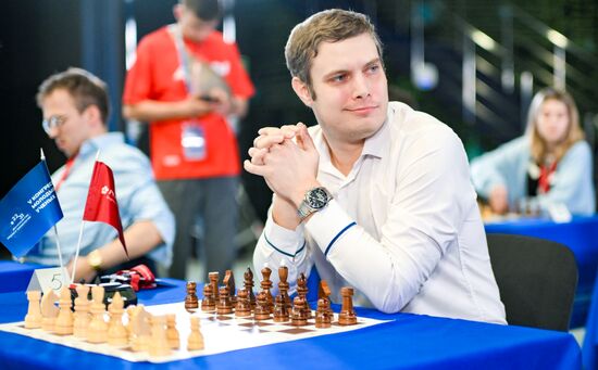 The 2025 Young Scientists Congress. Roscongress Chess Cup. Credit is mandatory when using the photo. Location: Russia, Federal territory 'Sirius'. Author: Alexei Danichev. 2025 Young Scientists Congress. Roscongress Chess Cup