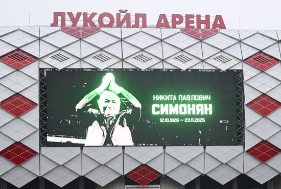 Russia Olympic Football Champion Simonyan Death