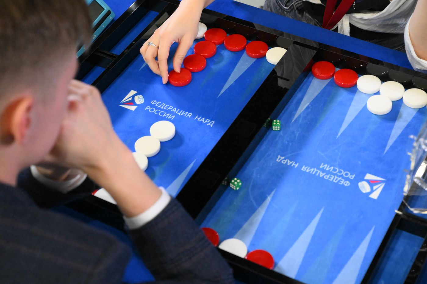 2025 Young Scientists Congress. Roscongress Backgammon Cup. Mind Sports Lounge, atrium of the Atom Hall