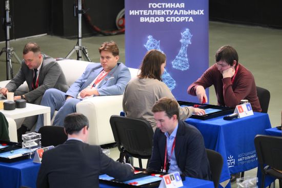 2025 Young Scientists Congress. Roscongress Backgammon Cup. Mind Sports Lounge, atrium of the Atom Hall