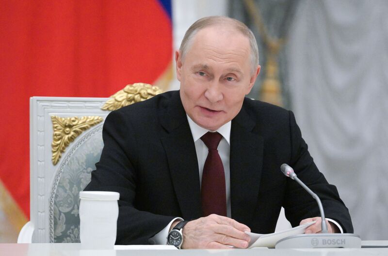 November 28, 2025. President of Russia Vladimir Putin during his meeting with participants of the 5th Congress of Young Scientists. President Vladimir Putin meets with Young Scientists Congress participants