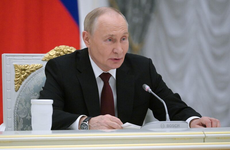 November 28, 2025. President of Russia Vladimir Putin during his meeting with participants of the 5th Congress of Young Scientists. President Vladimir Putin meets with Young Scientists Congress participants