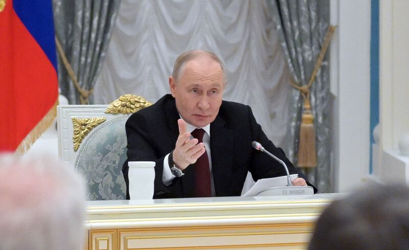 November 28, 2025. President of Russia Vladimir Putin during his meeting with participants of the 5th Congress of Young Scientists. President Vladimir Putin meets with Young Scientists Congress participants