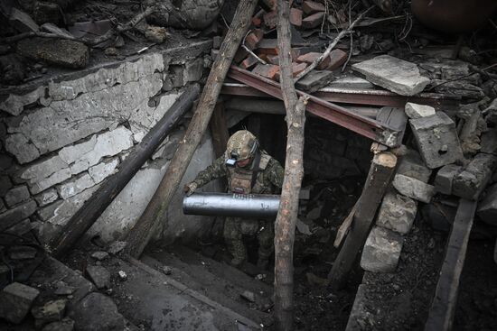 Russia Ukraine Military Operation Giatsint-B Artillery Unit