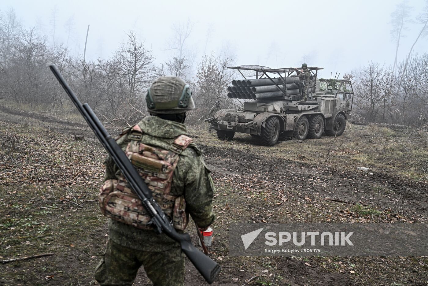 Russia Ukraine Military Operation Uragan Artillery Unit