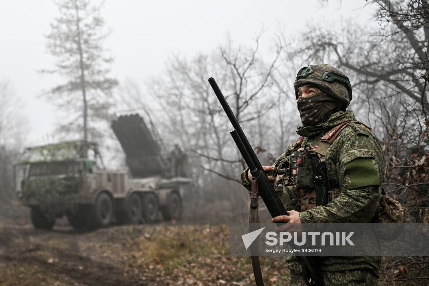 Russia Ukraine Military Operation Uragan Artillery Unit