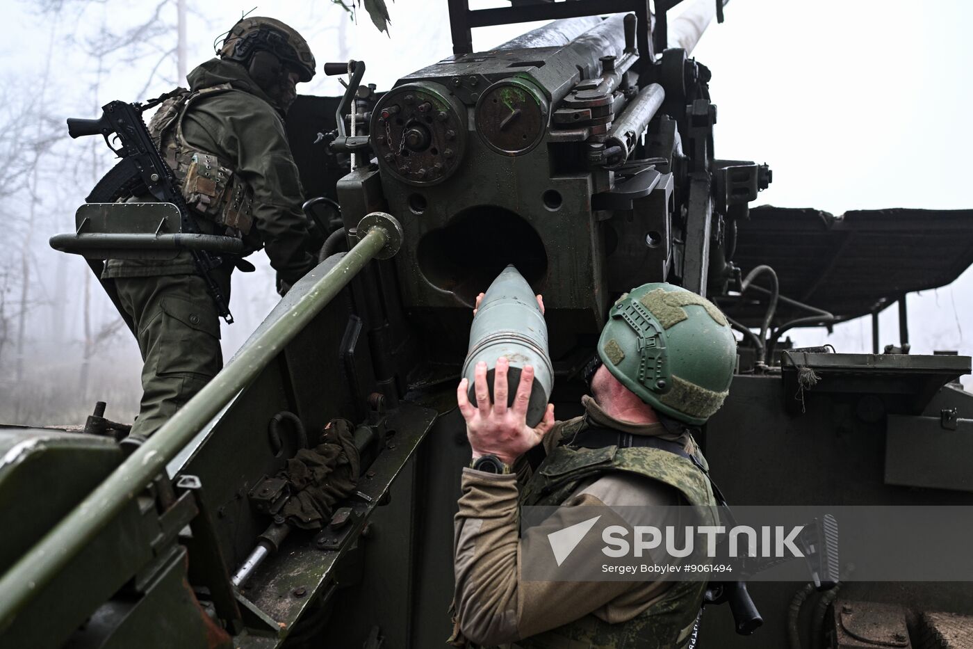 Russia Ukraine Military Operation Giatsint-S Artillery Unit