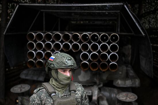 Russia Ukraine Military Operation Artillery Unit