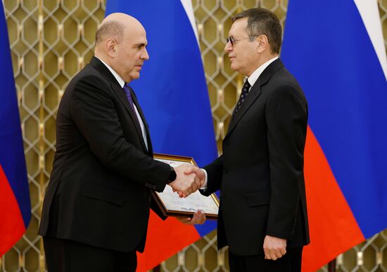 Russia Mishustin Science Technology Government Awards