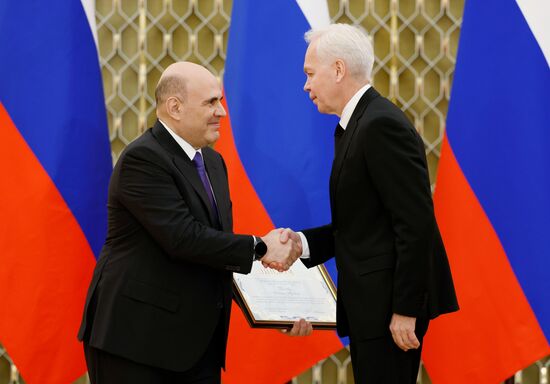 Russia Mishustin Science Technology Government Awards