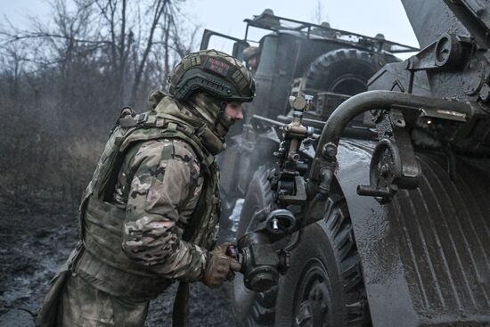 Russia Ukraine Military Operation Artillery Unit