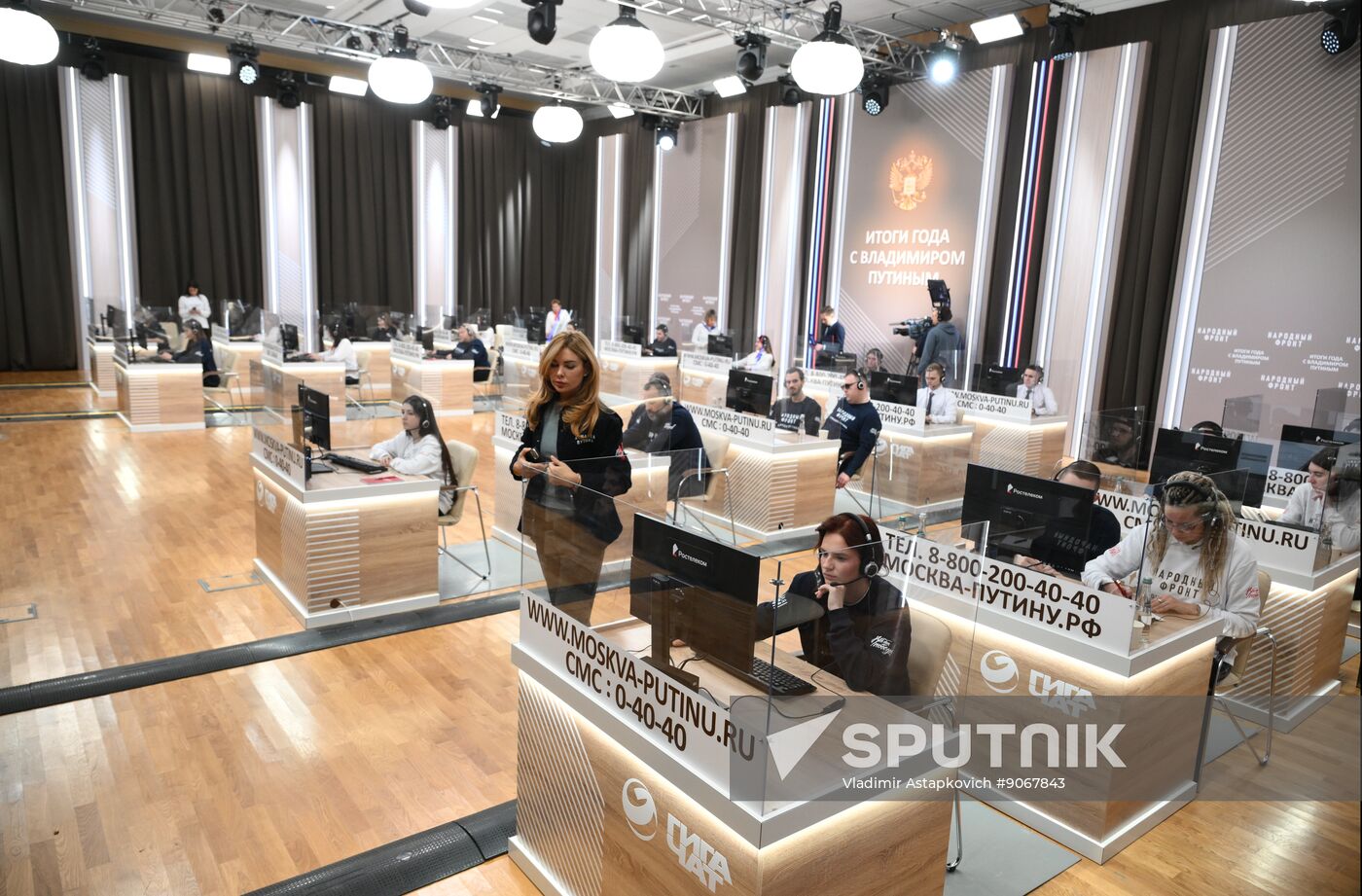 Russia Putin Press Conference Preparations