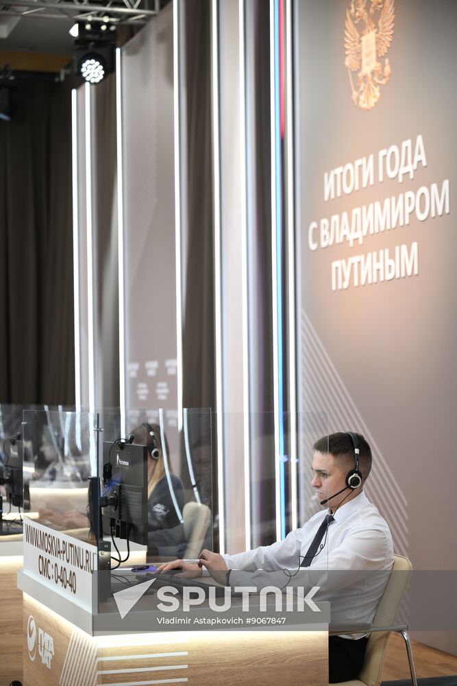 Russia Putin Press Conference Preparations