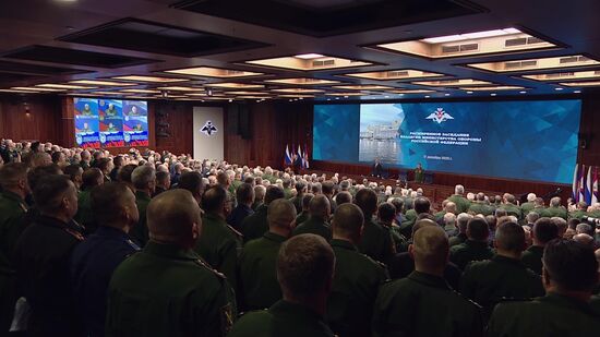 Russia Putin Defence Ministry Board