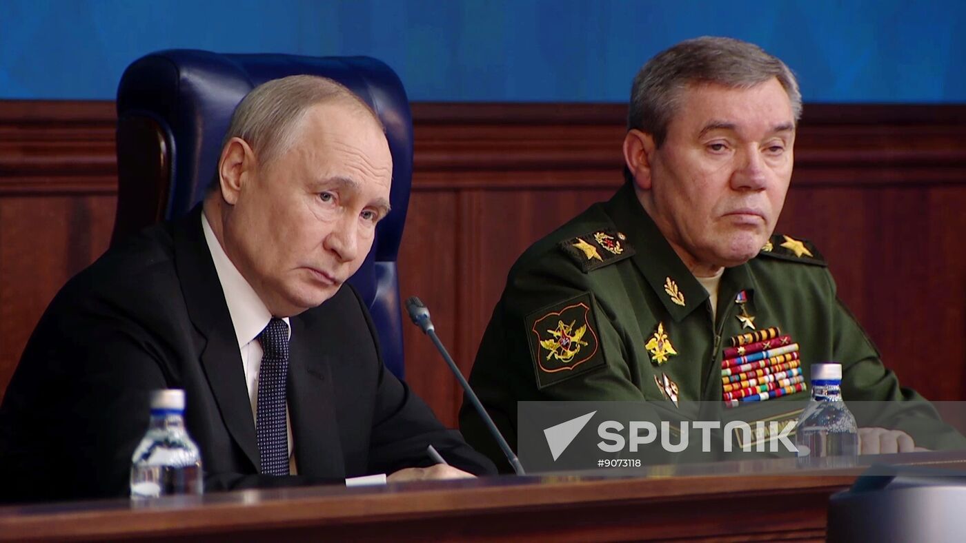 Russia Putin Defence Ministry Board