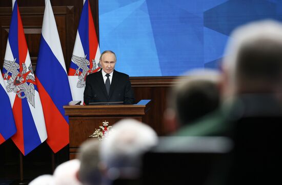 Russia Putin Defence Ministry Board