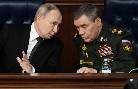 Russia Putin Defence Ministry Board