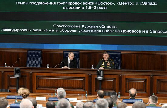 Russia Putin Defence Ministry Board