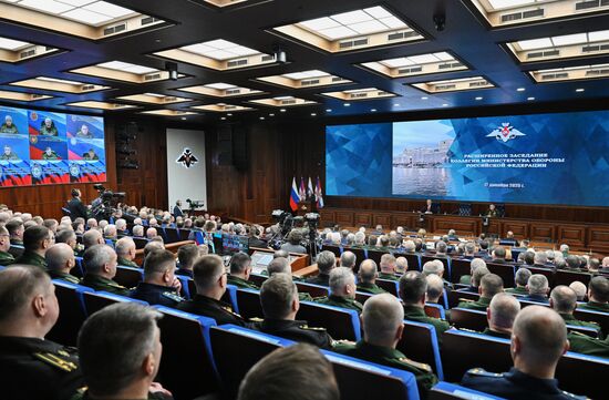 Russia Putin Defence Ministry Board