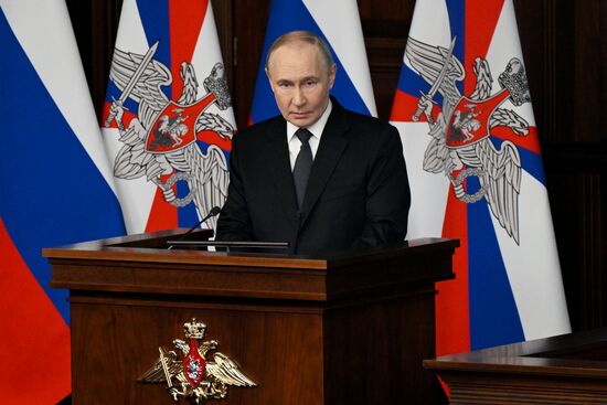 Russia Putin Defence Ministry Board