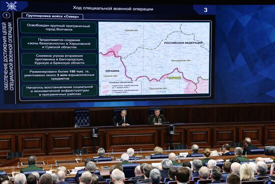 Russia Putin Defence Ministry Board