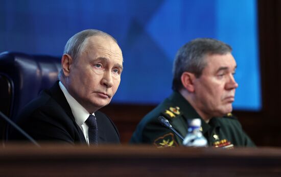 Russia Putin Defence Ministry Board