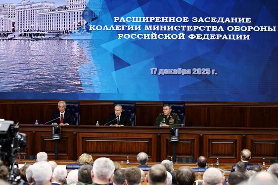 Russia Putin Defence Ministry Board