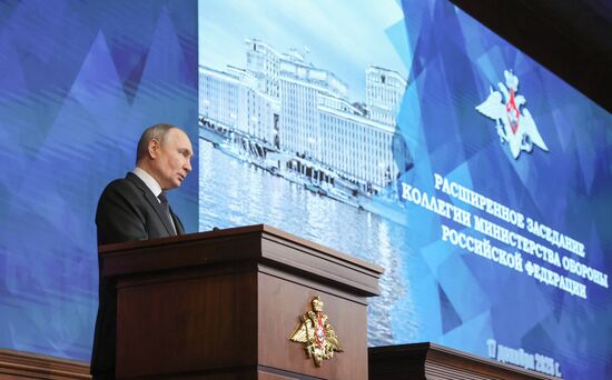 Russia Putin Defence Ministry Board