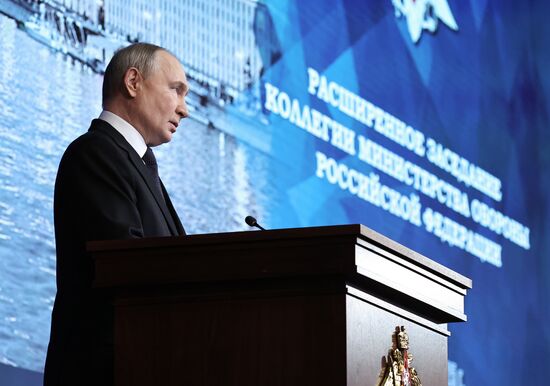 Russia Putin Defence Ministry Board