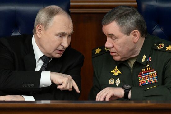 Russia Putin Defence Ministry Board