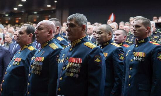 Russia Putin Defence Ministry Board