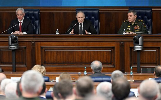 Russia Putin Defence Ministry Board