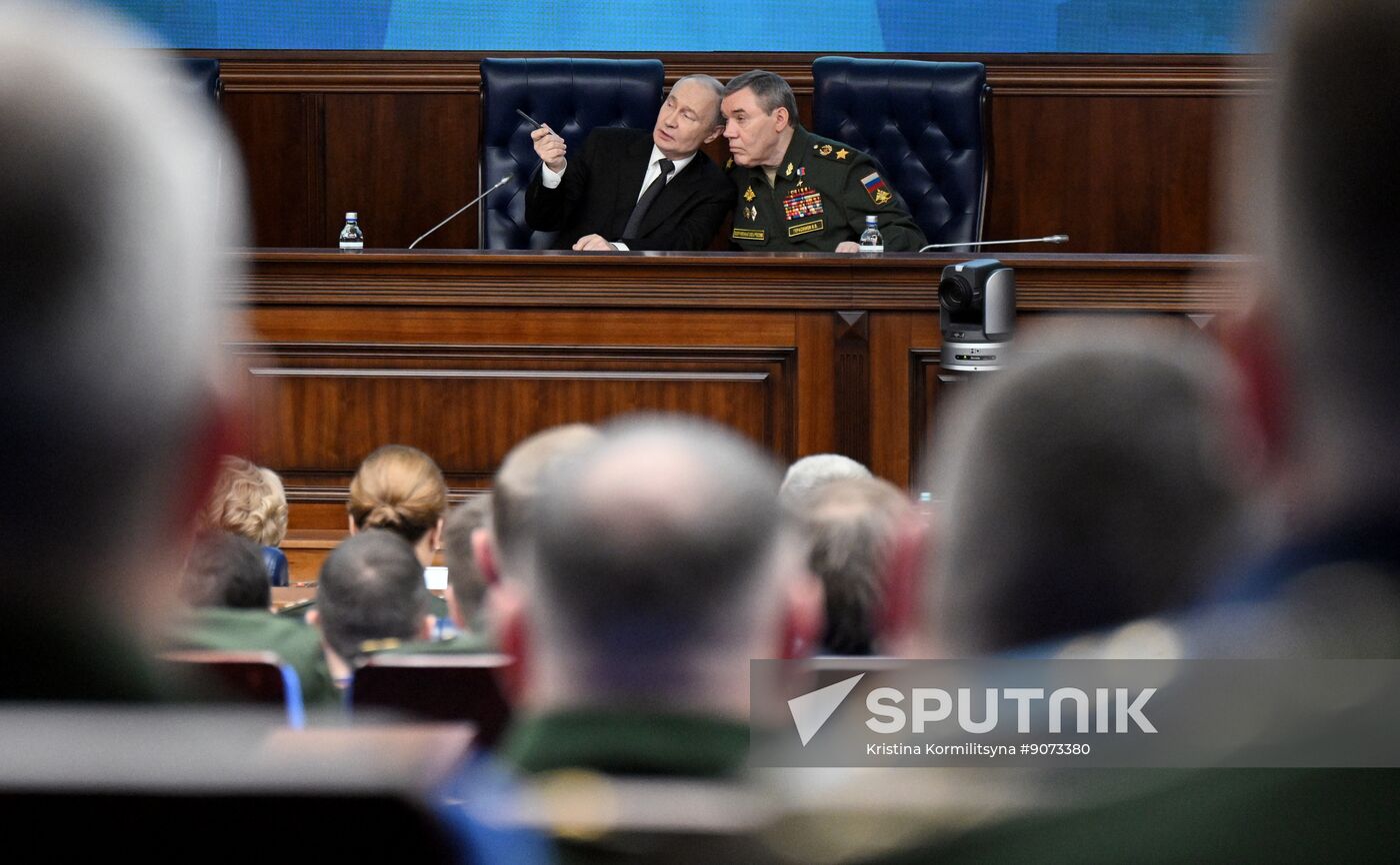 Russia Putin Defence Ministry Board