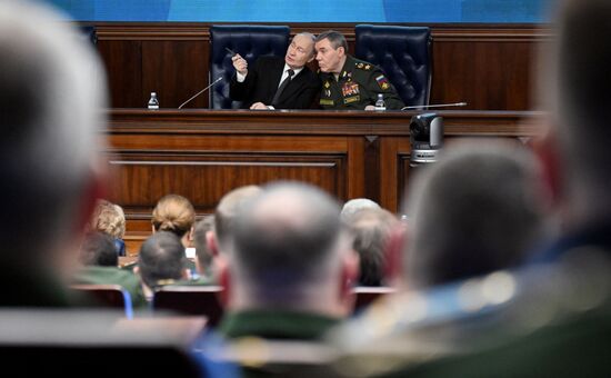 Russia Putin Defence Ministry Board