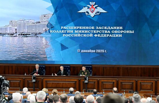 Russia Putin Defence Ministry Board