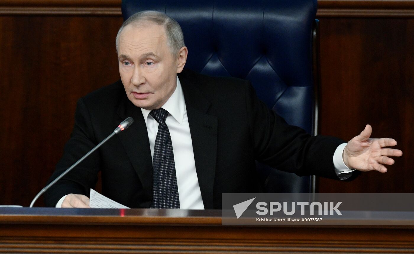 Russia Putin Defence Ministry Board