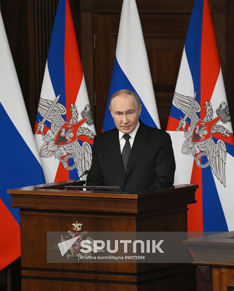 Russia Putin Defence Ministry Board