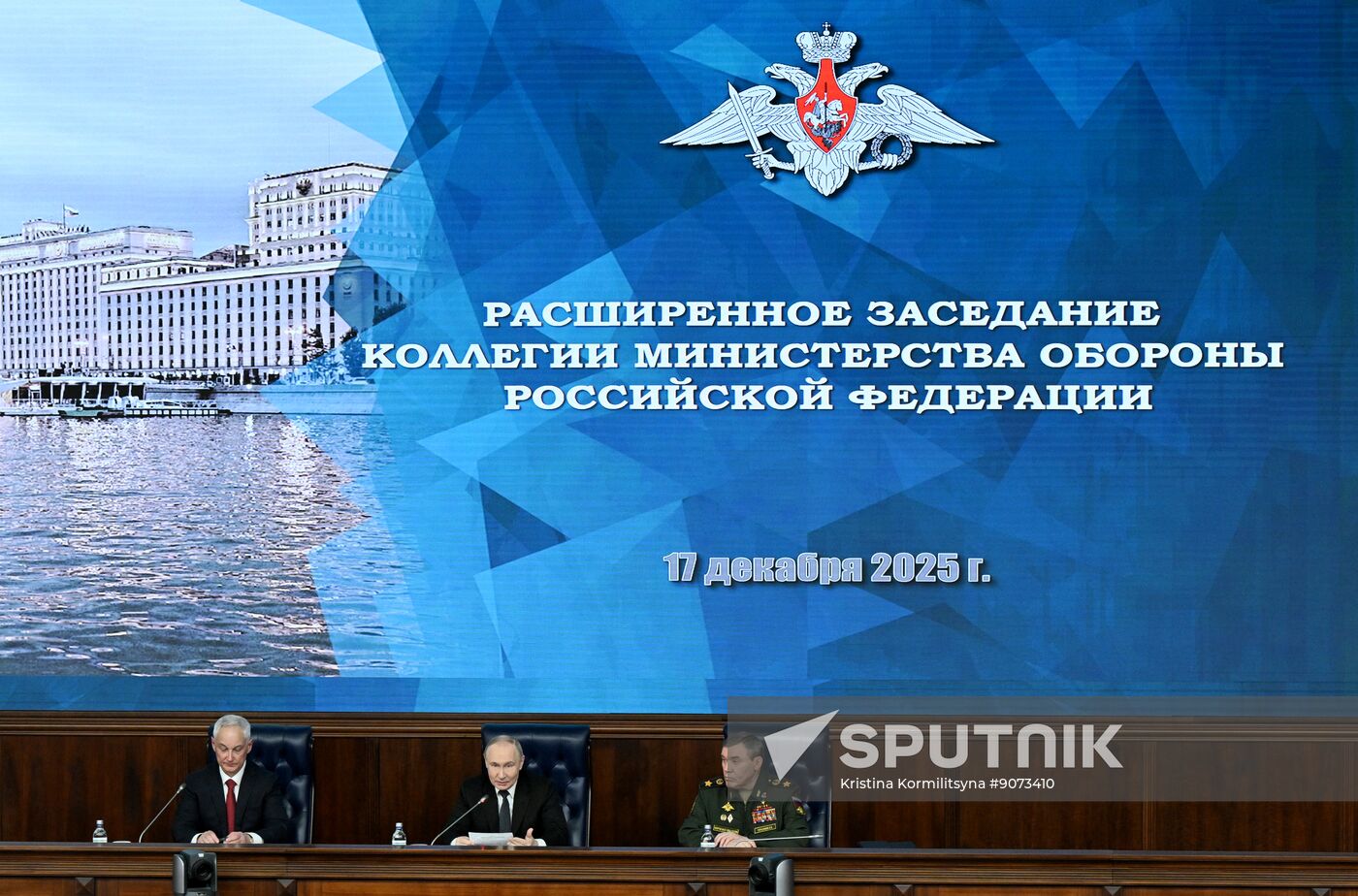 Russia Putin Defence Ministry Board