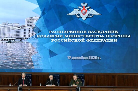 Russia Putin Defence Ministry Board